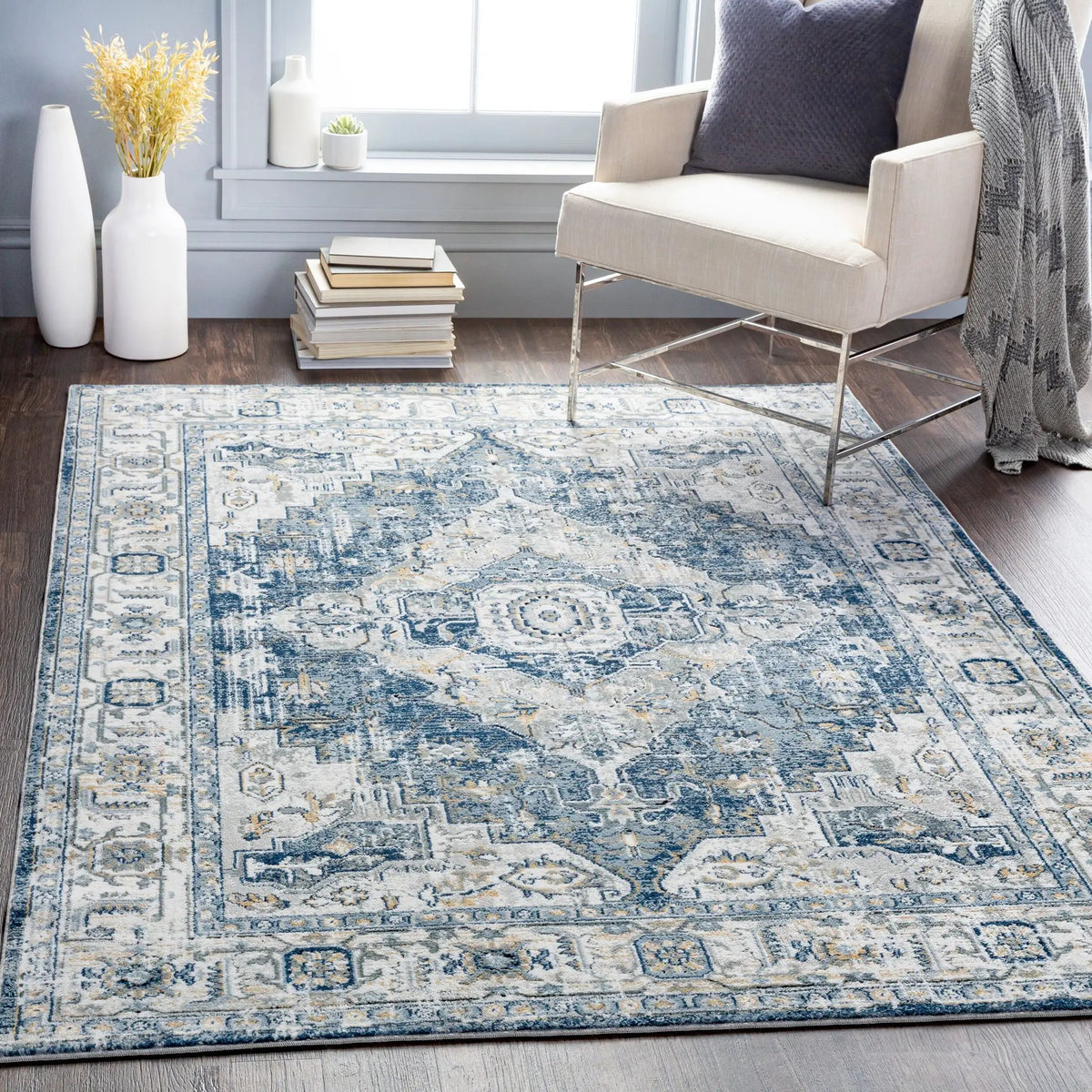 LIVABLISS Jolie JLO-2306 Medium-Gray Area Rug
