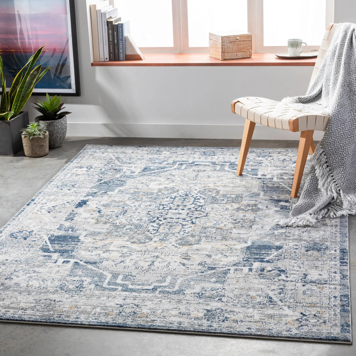 LIVABLISS Jolie JLO-2309 Medium-Gray Area Rug