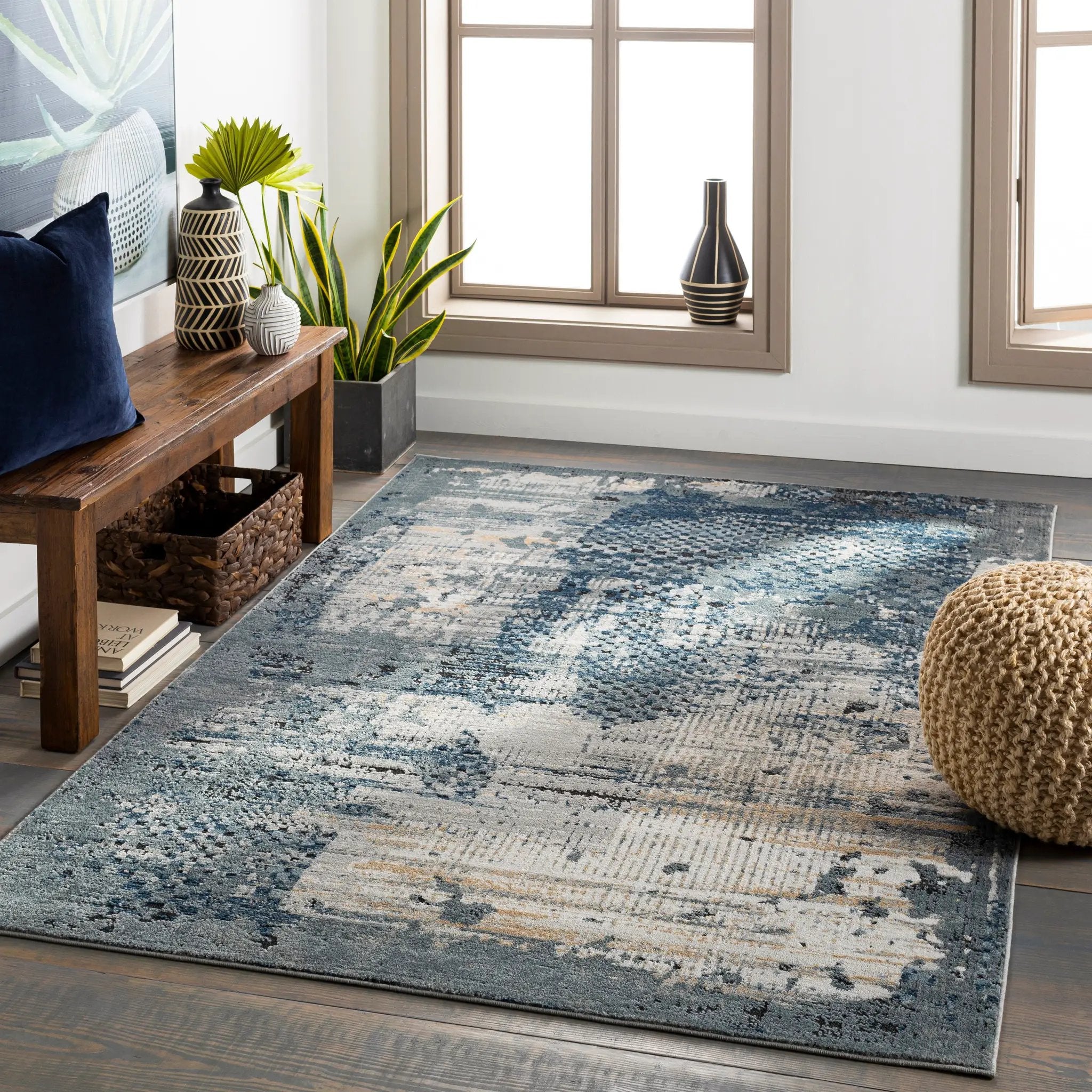 Jolie JLO-2315 Medium-Gray Area Rug by LIVABLISS