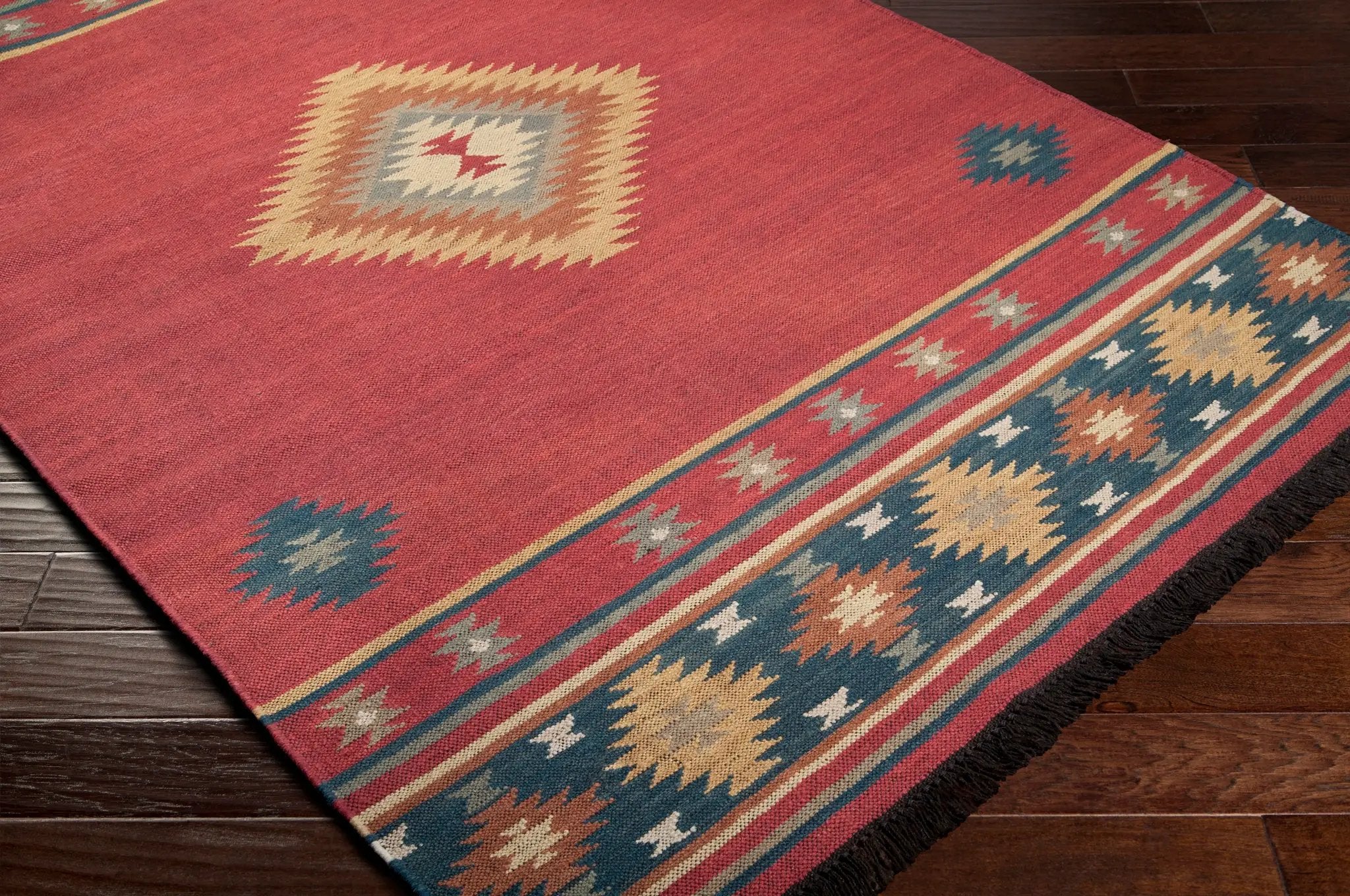 Jewel Tone JT-1033 Rust Area Rug by LIVABLISS