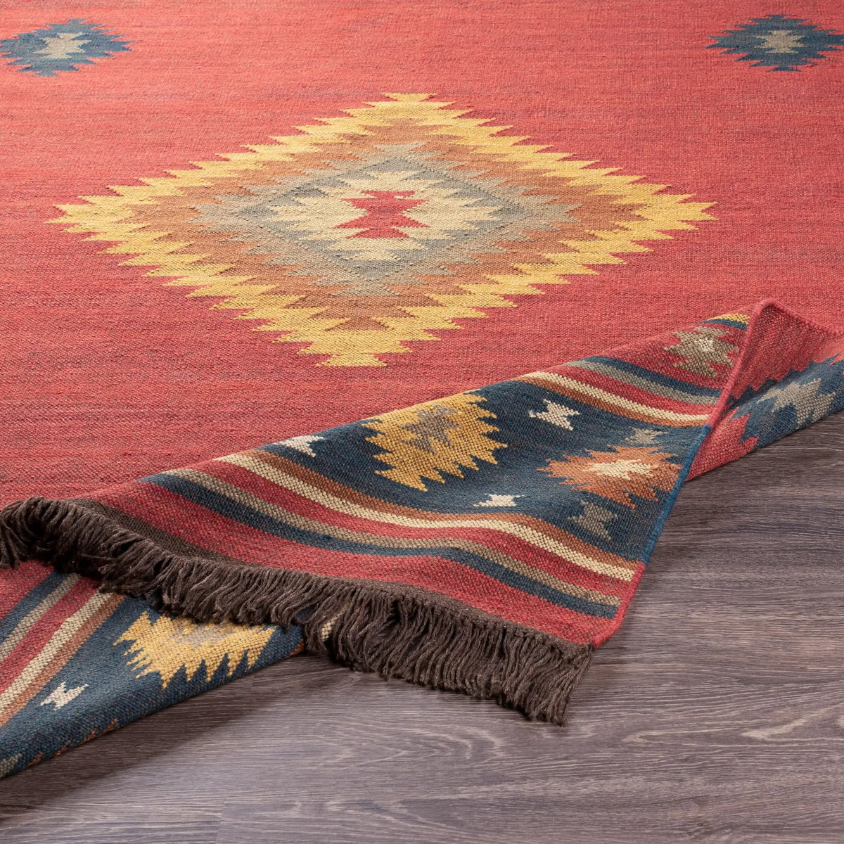 Jewel Tone JT-1033 Rust Area Rug by LIVABLISS