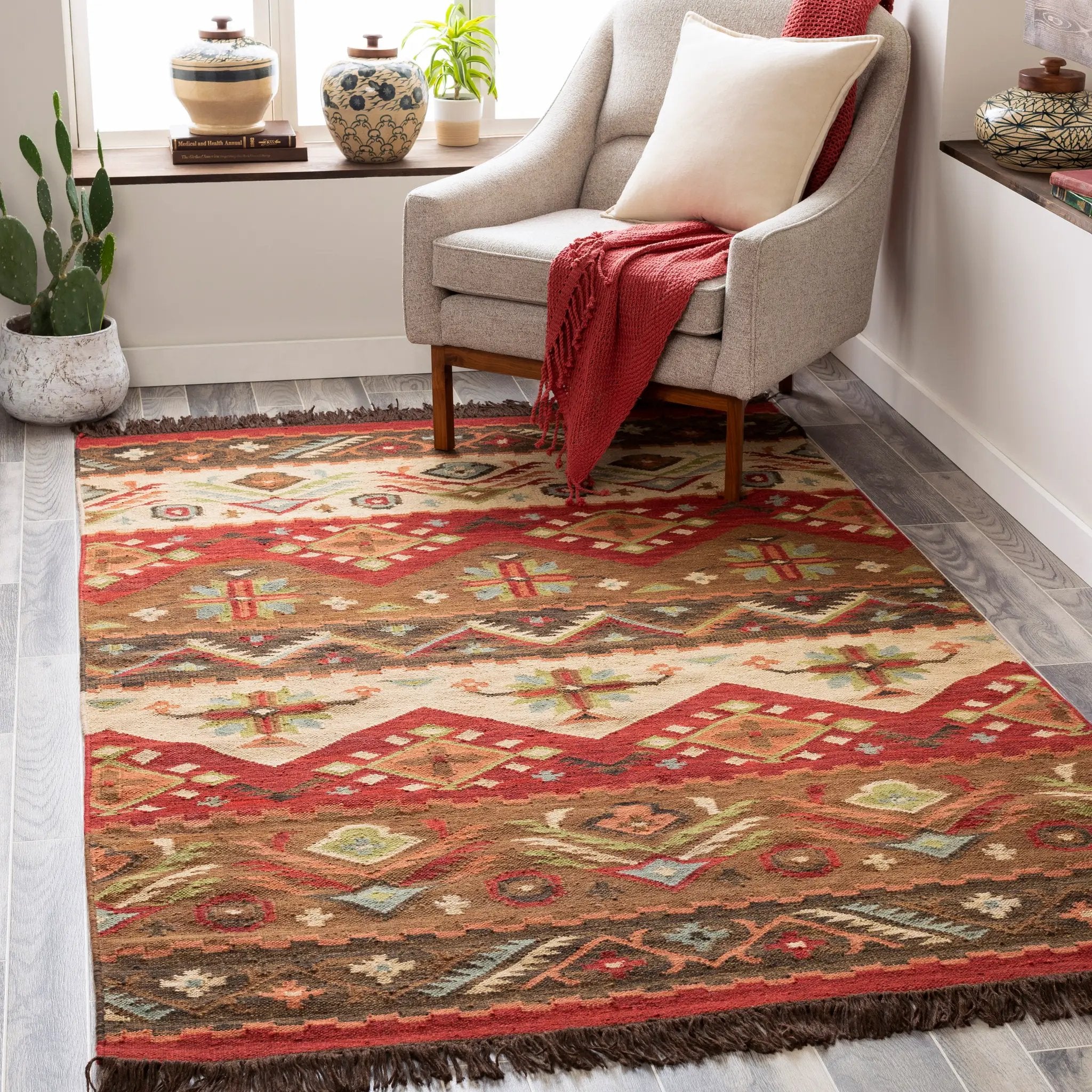 Jewel Tone JT-8 Multicolor Area Rug by LIVABLISS