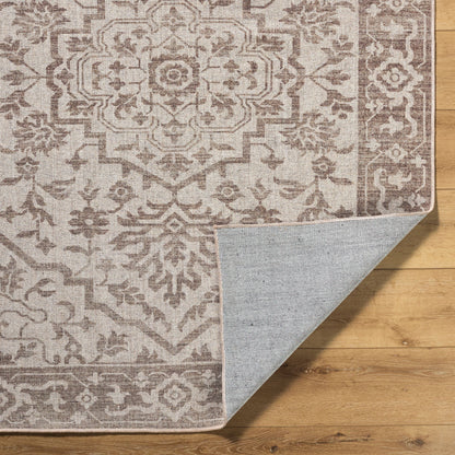 Surya Judie JUD-2304 Beige Machine Washable Area Rug by LIVABLISS