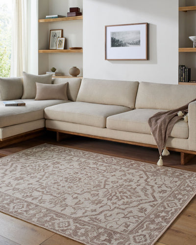 Surya Judie JUD-2304 Beige Machine Washable Area Rug by LIVABLISS