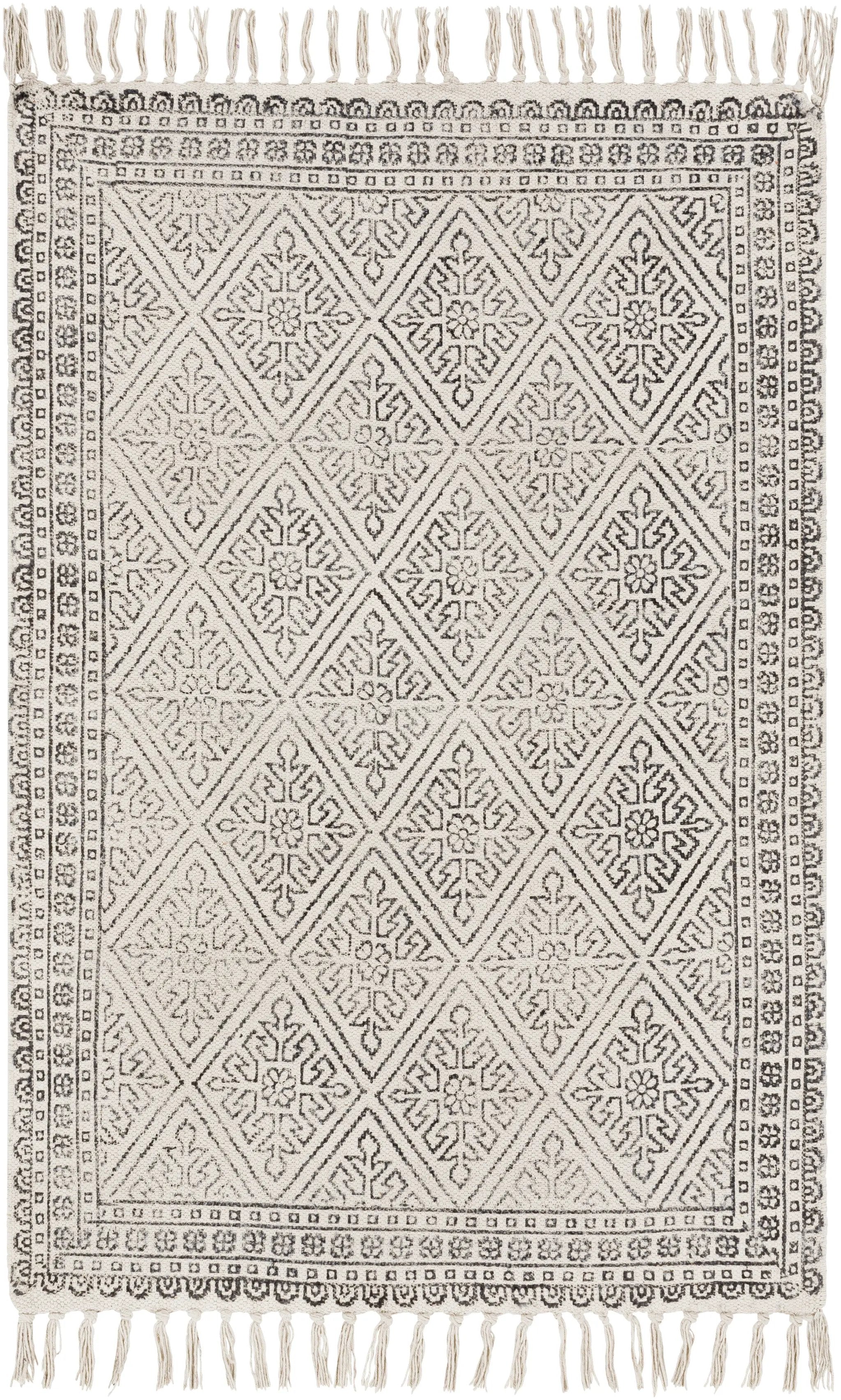 July JUY-2300 Black Area Rug by LIVABLISS
