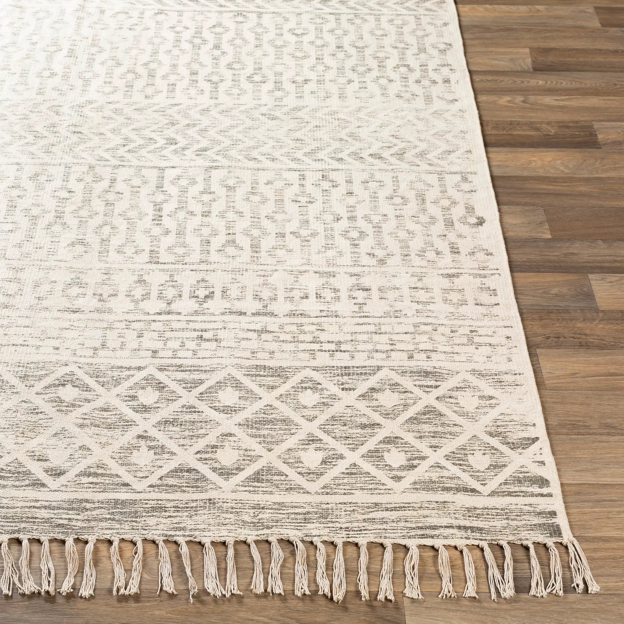 July JUY-2302 Charcoal Area Rug by LIVABLISS