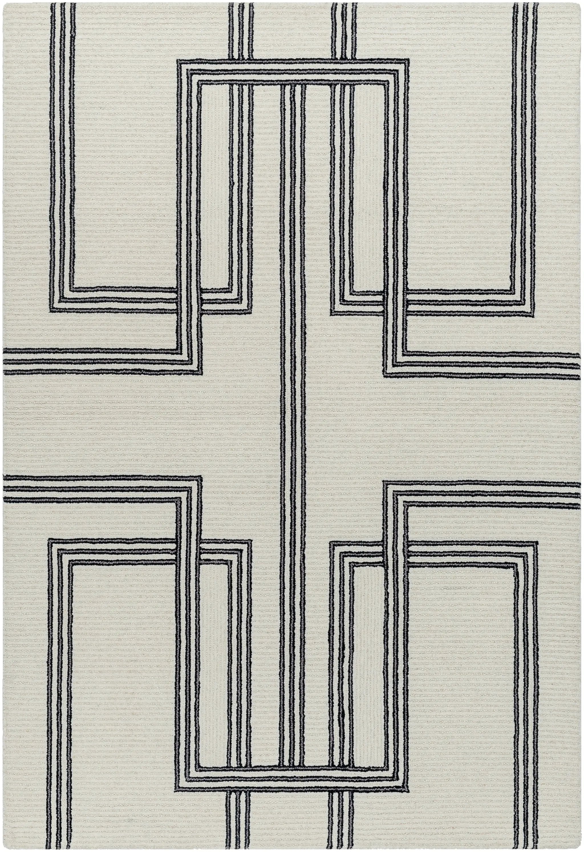 Rossi JWRS-2307 Ivory Area Rug by LIVABLISS