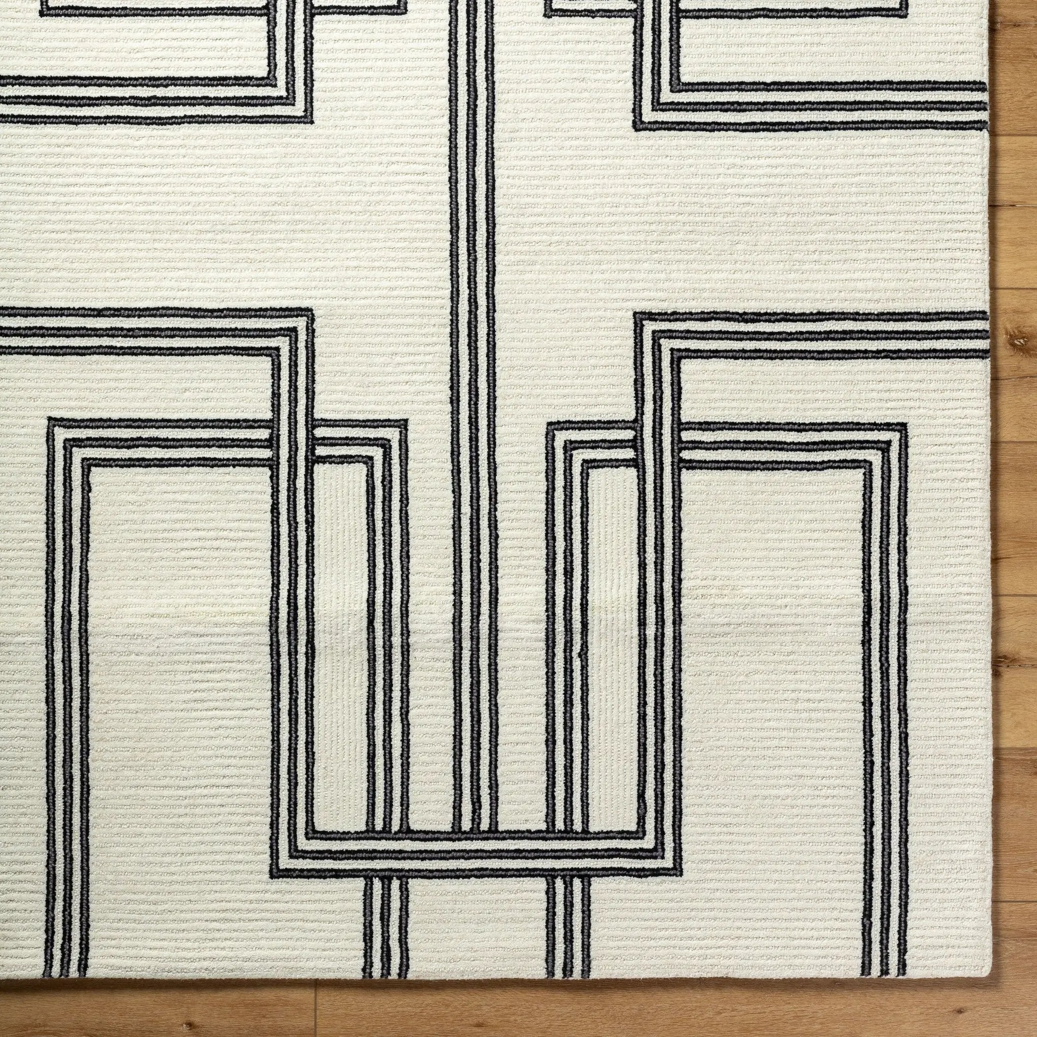 Rossi JWRS-2307 Ivory Area Rug by LIVABLISS