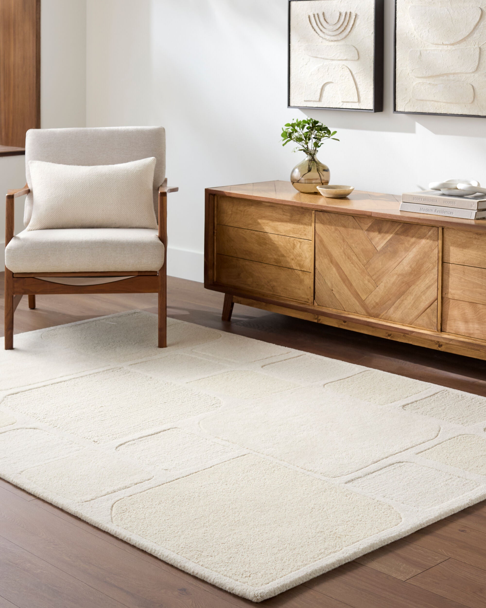 Surya Kinsley KIS-2302 Ivory Area Rug by LIVABLISS