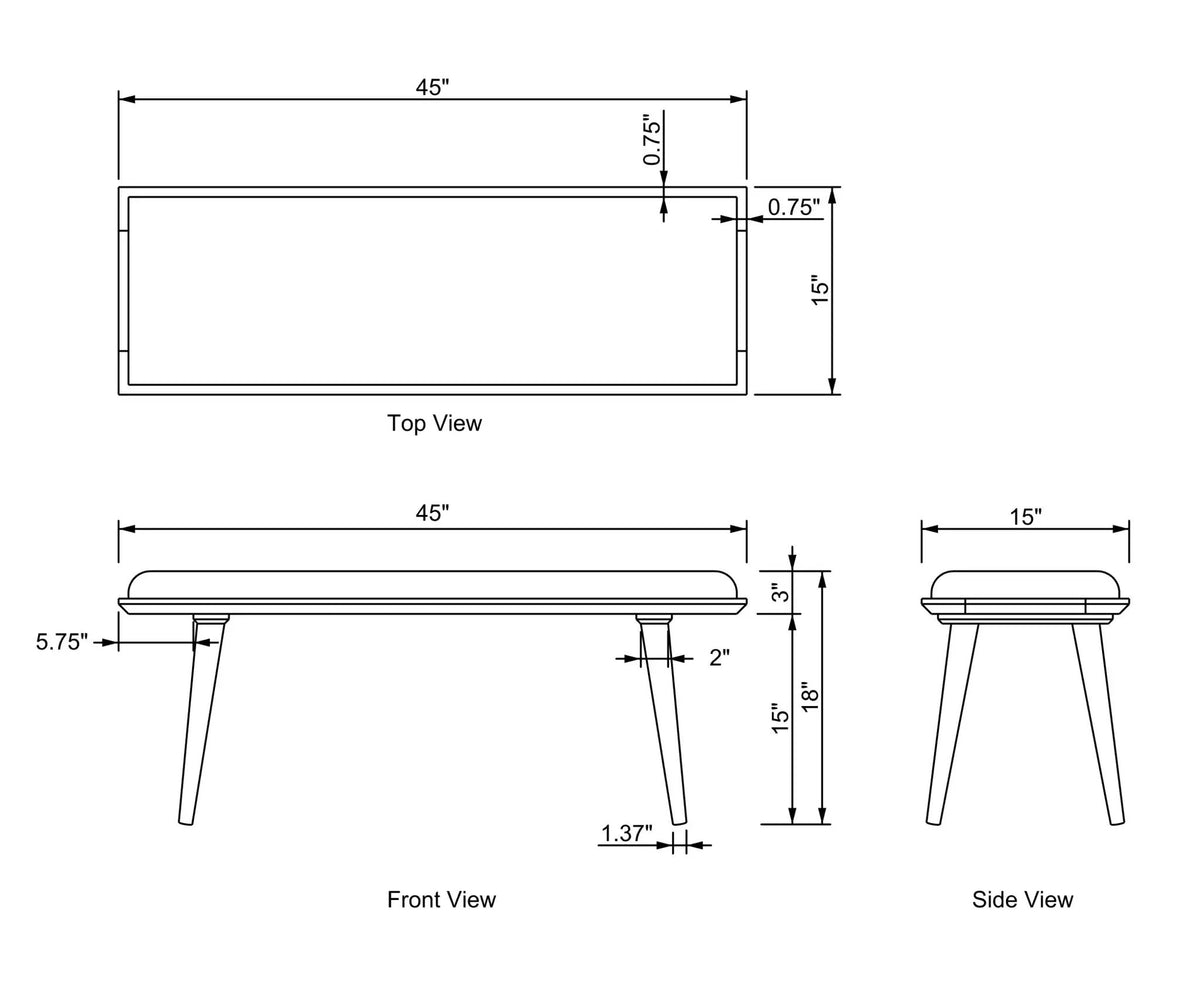 Karma KMA-001 Bench by LIVABLISS