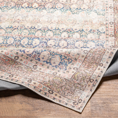 Surya Kemer KMR-2304 Bright Blue Machine Washable Area Rug by LIVABLISS