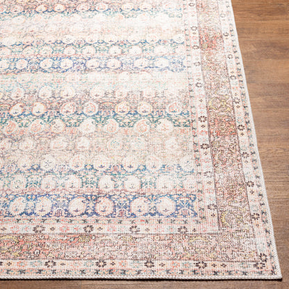 Surya Kemer KMR-2304 Bright Blue Machine Washable Area Rug by LIVABLISS