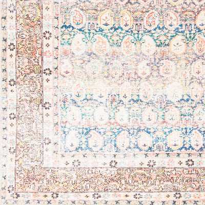 Surya Kemer KMR-2304 Bright Blue Machine Washable Area Rug by LIVABLISS