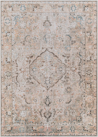 Surya Kemer KMR-2306 Grass Green Machine Washable Area Rug by LIVABLISS