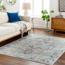 Surya Kemer KMR-2307 Seafoam Machine Washable Area Rug by LIVABLISS