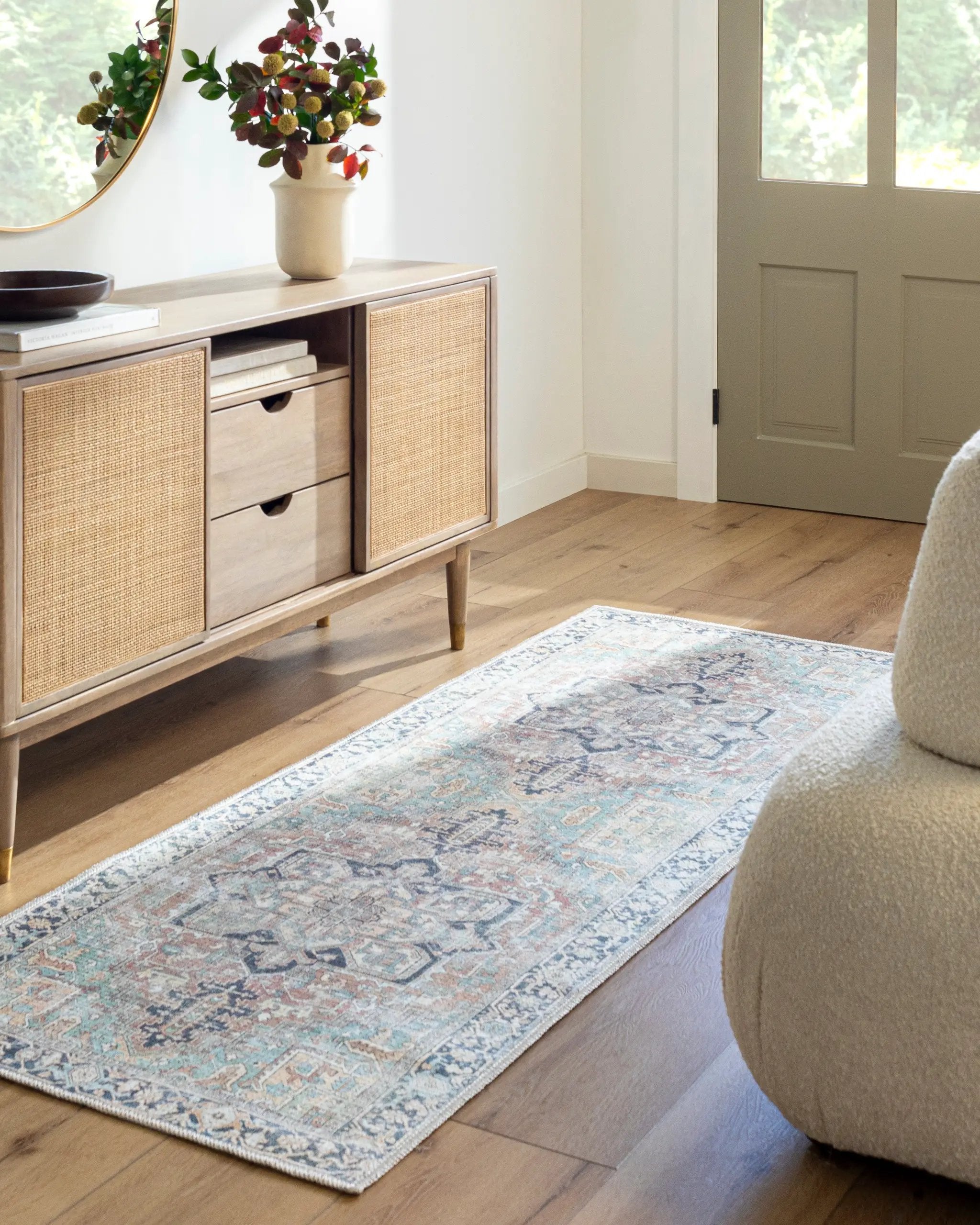 Kemer KMR-2307 Seafoam Area Rug by LIVABLISS