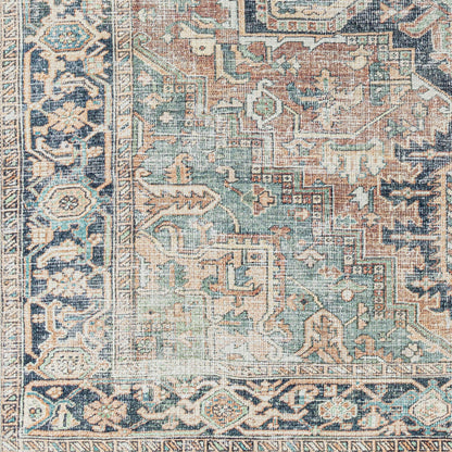 Surya Kemer KMR-2307 Seafoam Machine Washable Area Rug by LIVABLISS