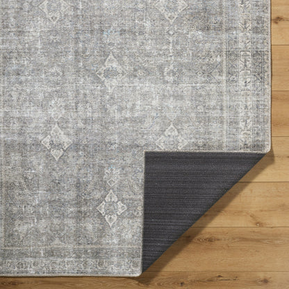 Surya Kemer KMR-2311 Sage Machine Washable Area Rug by LIVABLISS