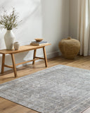 Surya Kemer KMR-2311 Sage Machine Washable Area Rug by LIVABLISS