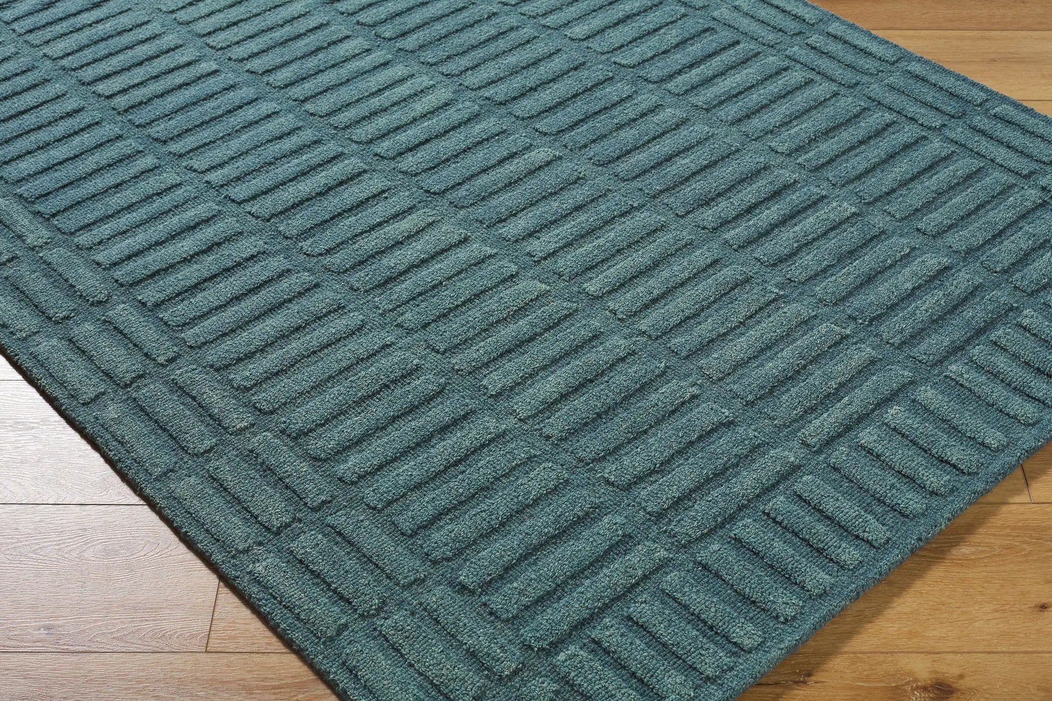 Klopp KPP-2304 Slate-Blue Area Rug by LIVABLISS
