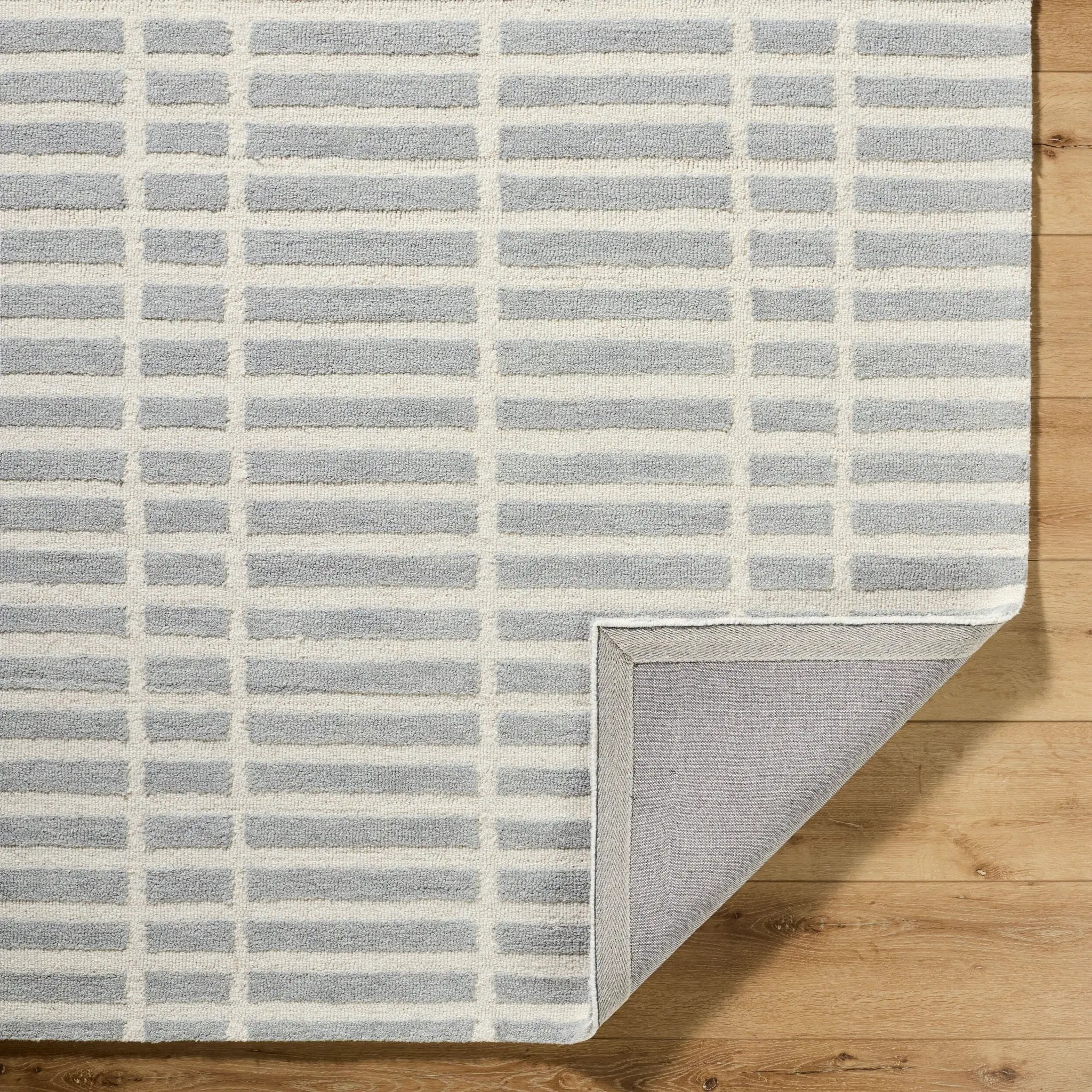 Klopp KPP-2305 Pewter Area Rug by LIVABLISS