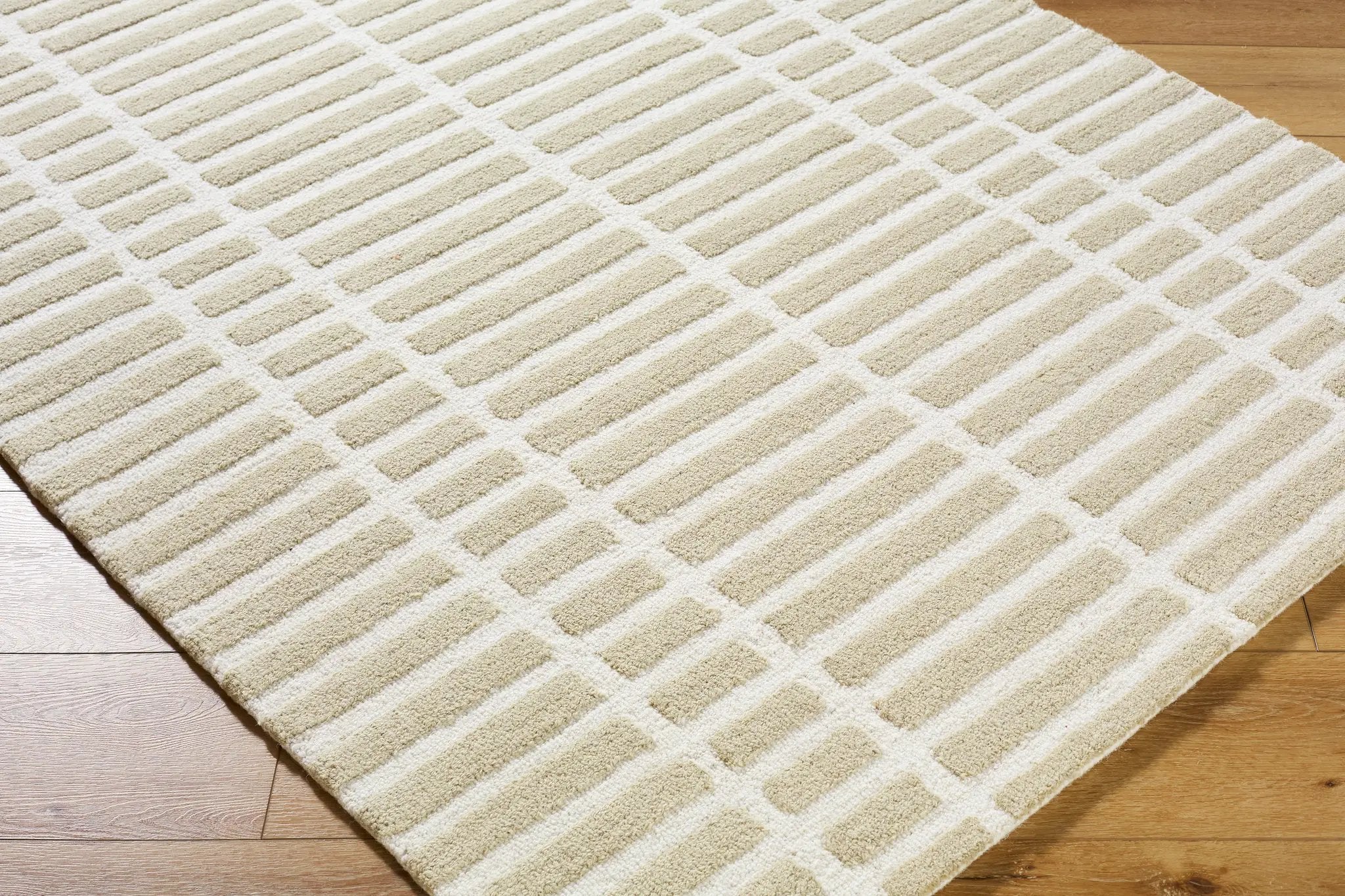 Klopp KPP-2306 Beige Area Rug by LIVABLISS