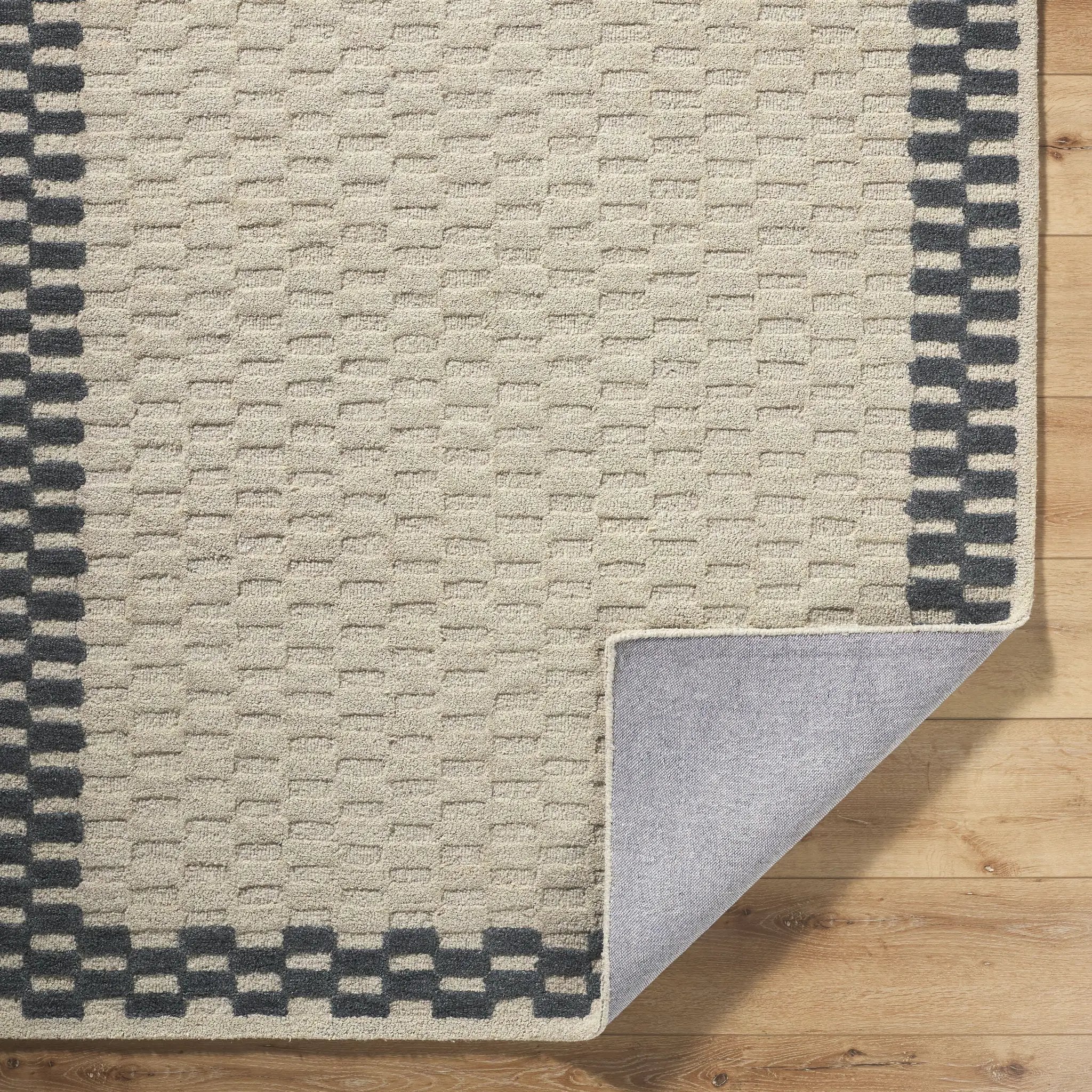 Klopp KPP-2309 Ivory Area Rug by LIVABLISS