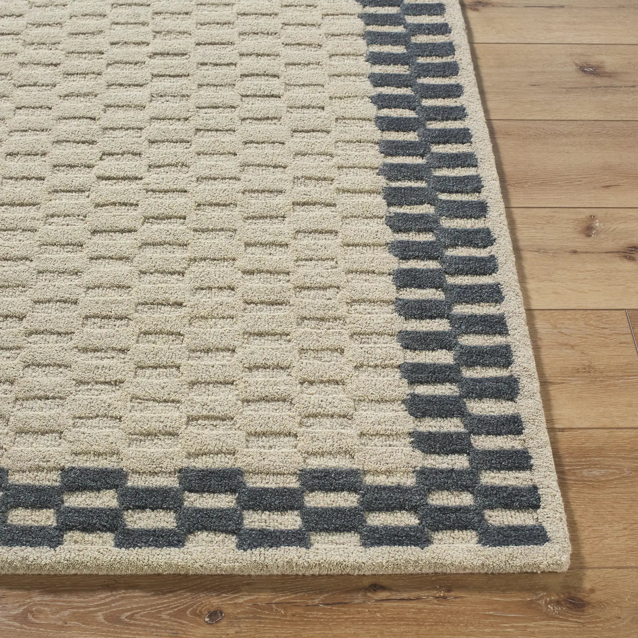 Klopp KPP-2309 Ivory Area Rug by LIVABLISS