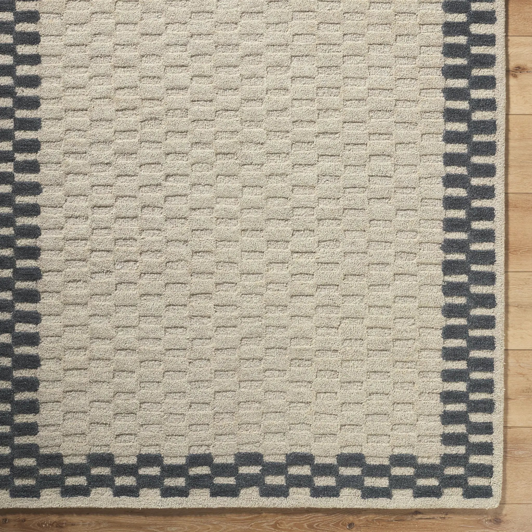 Klopp KPP-2309 Ivory Area Rug by LIVABLISS