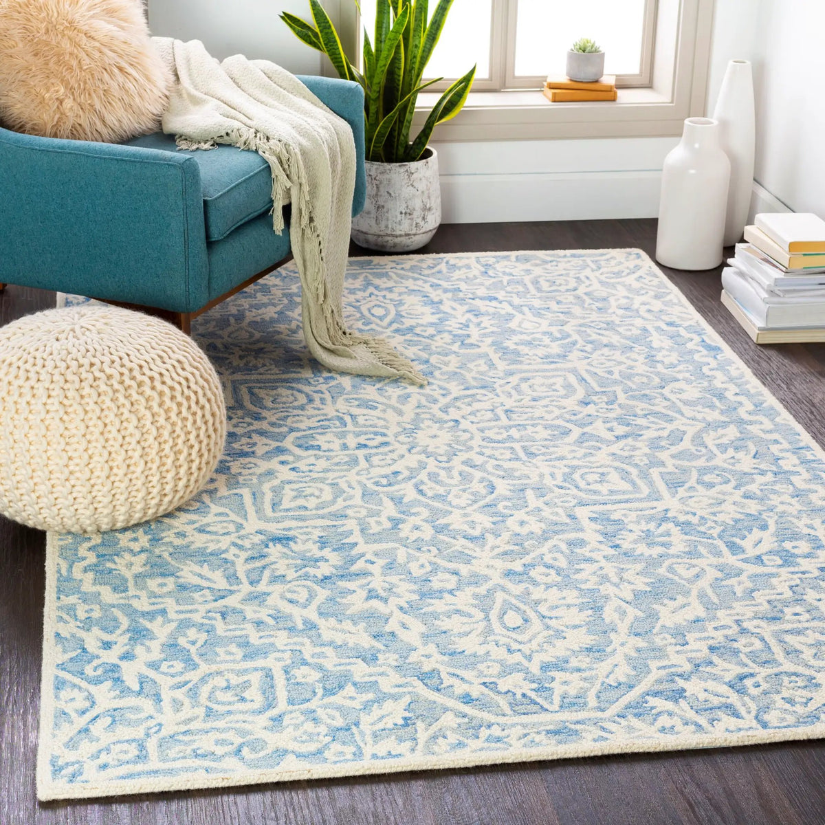 LIVABLISS Kayseri KSR-2307 Denim Area Rug