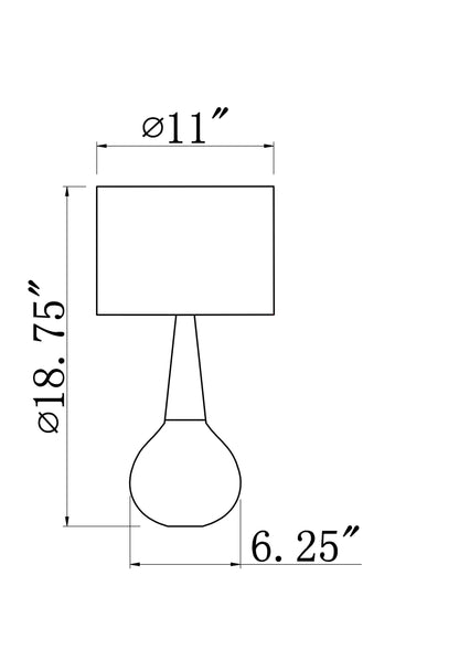 LIVABLISS Kent KTLP-001 Accent Table Lamp