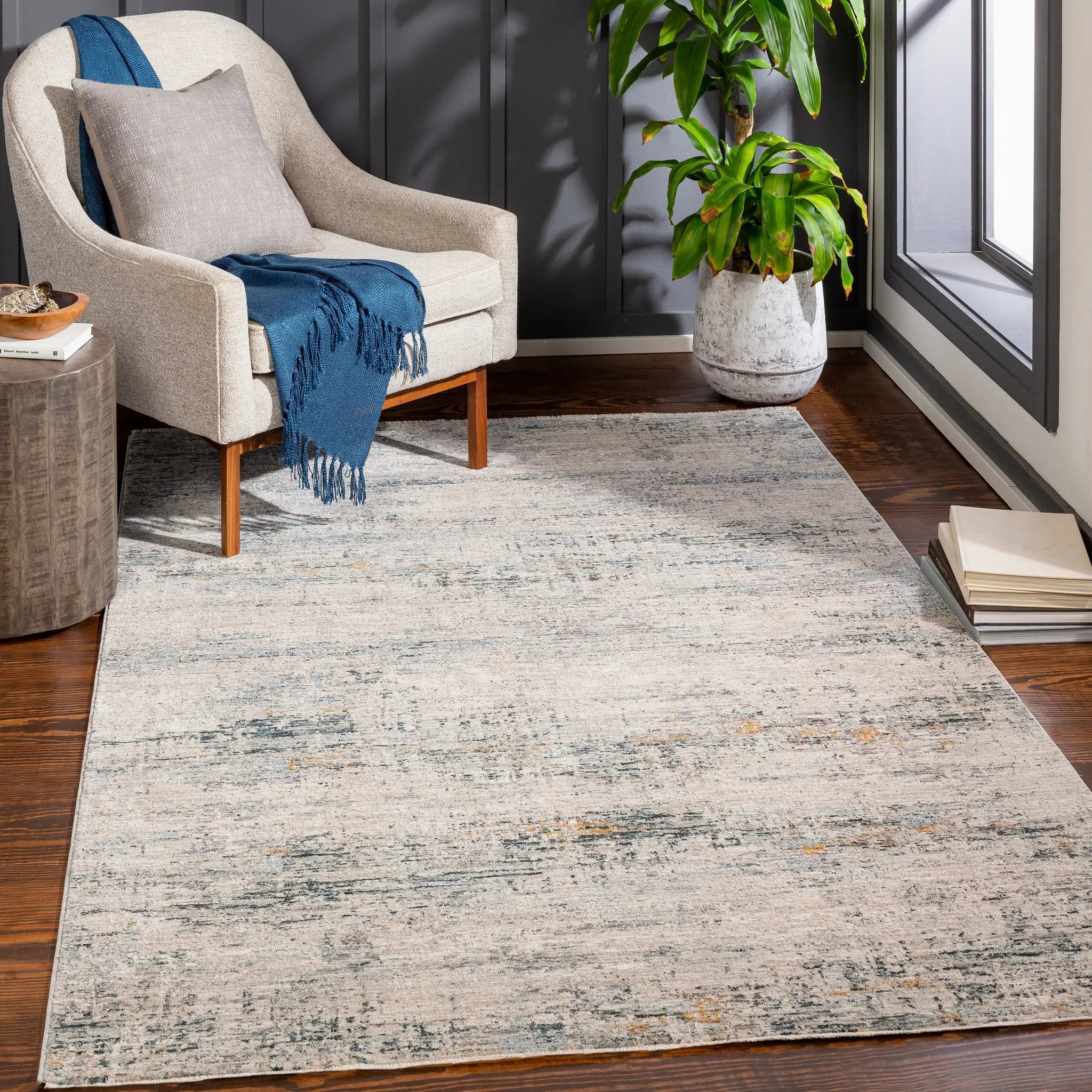 Laila LAA-2309 Teal Area Rug by LIVABLISS