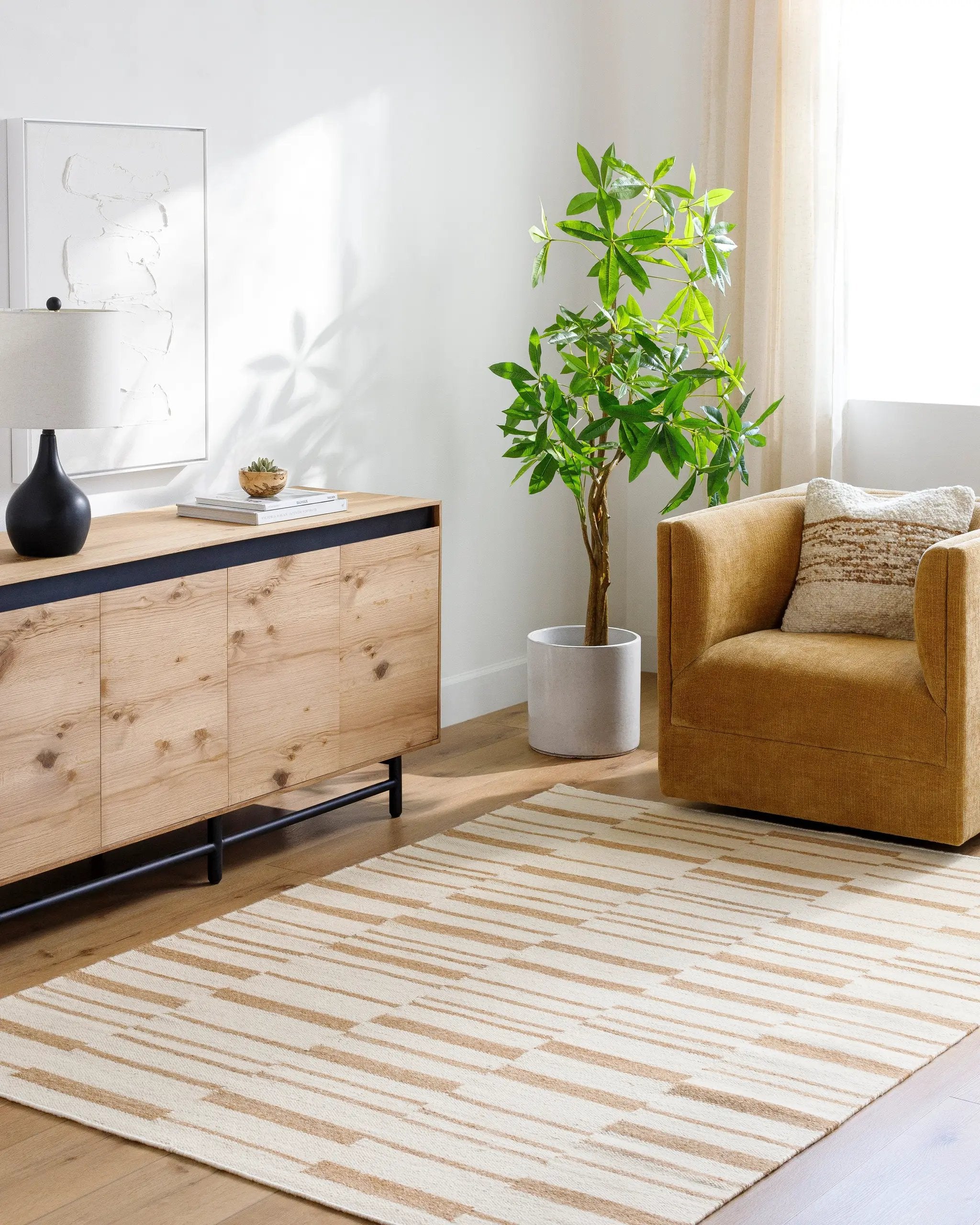 Lanesra LAR-2300 Ivory Area Rug by LIVABLISS
