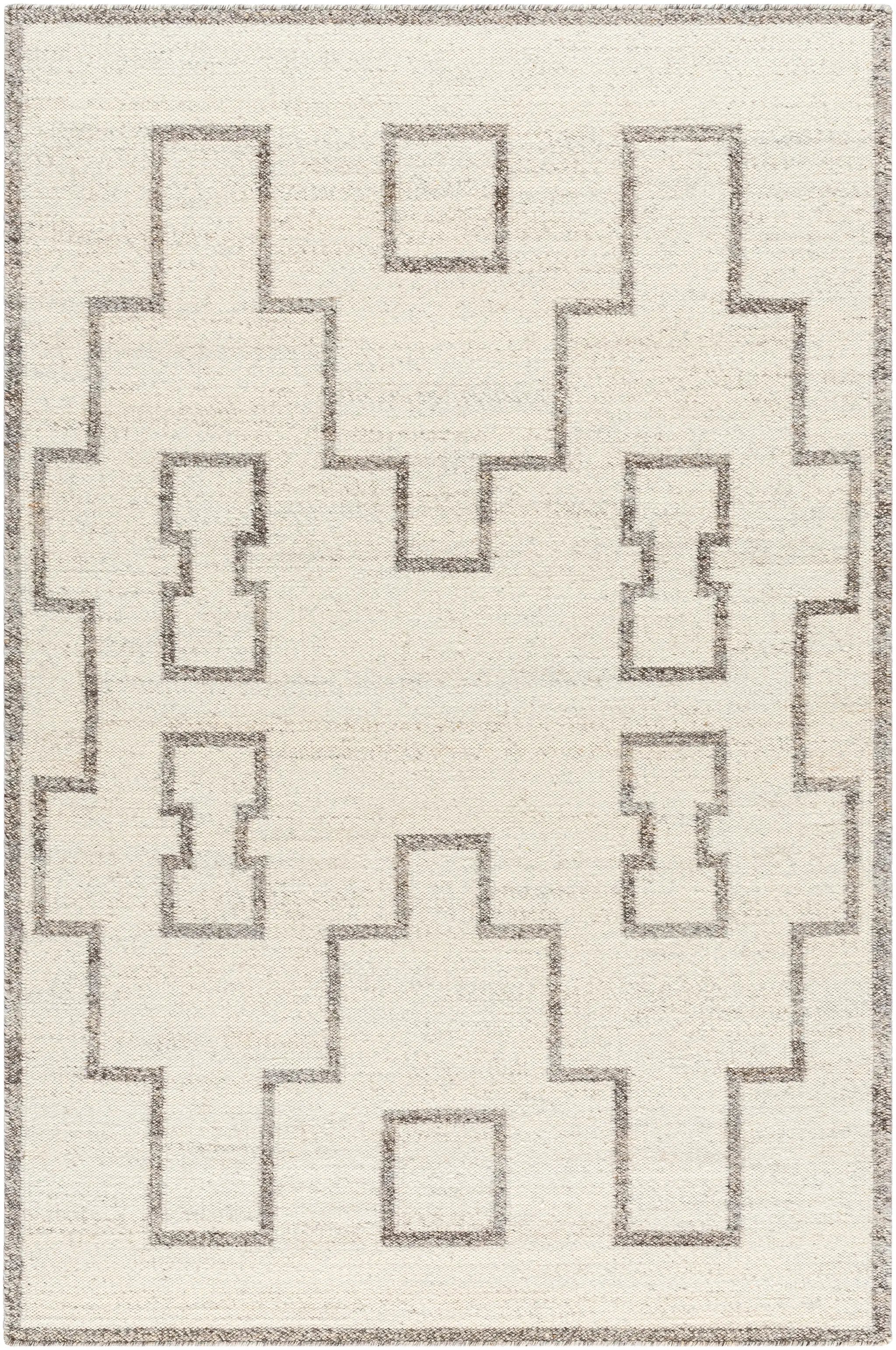 Lanesra LAR-2301 Ivory Area Rug by LIVABLISS