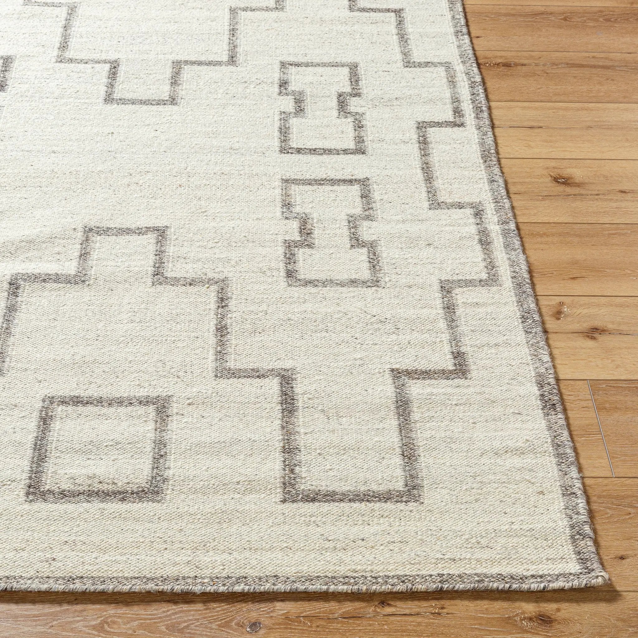 Lanesra LAR-2301 Ivory Area Rug by LIVABLISS