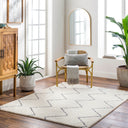 Surya Lykke LKK-2307 Ivory Machine Washable Area Rug by LIVABLISS