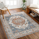 Surya Lillian LLL-2305 Oatmeal Machine Washable Area Rug by LIVABLISS