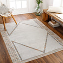 Surya Lillian LLL-2312 Oatmeal Machine Washable Area Rug by LIVABLISS