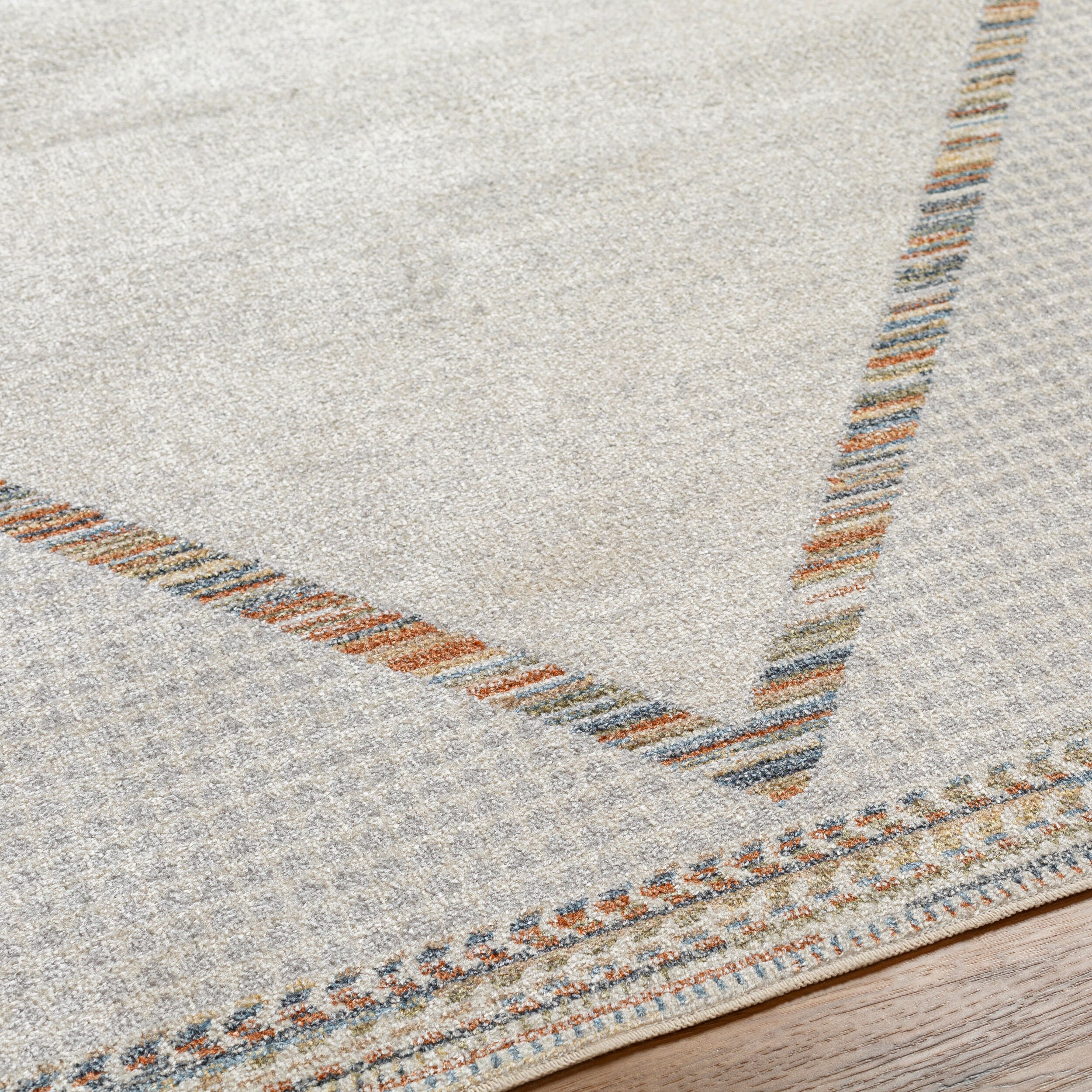 Surya Lillian LLL-2312 Oatmeal Machine Washable Area Rug by LIVABLISS