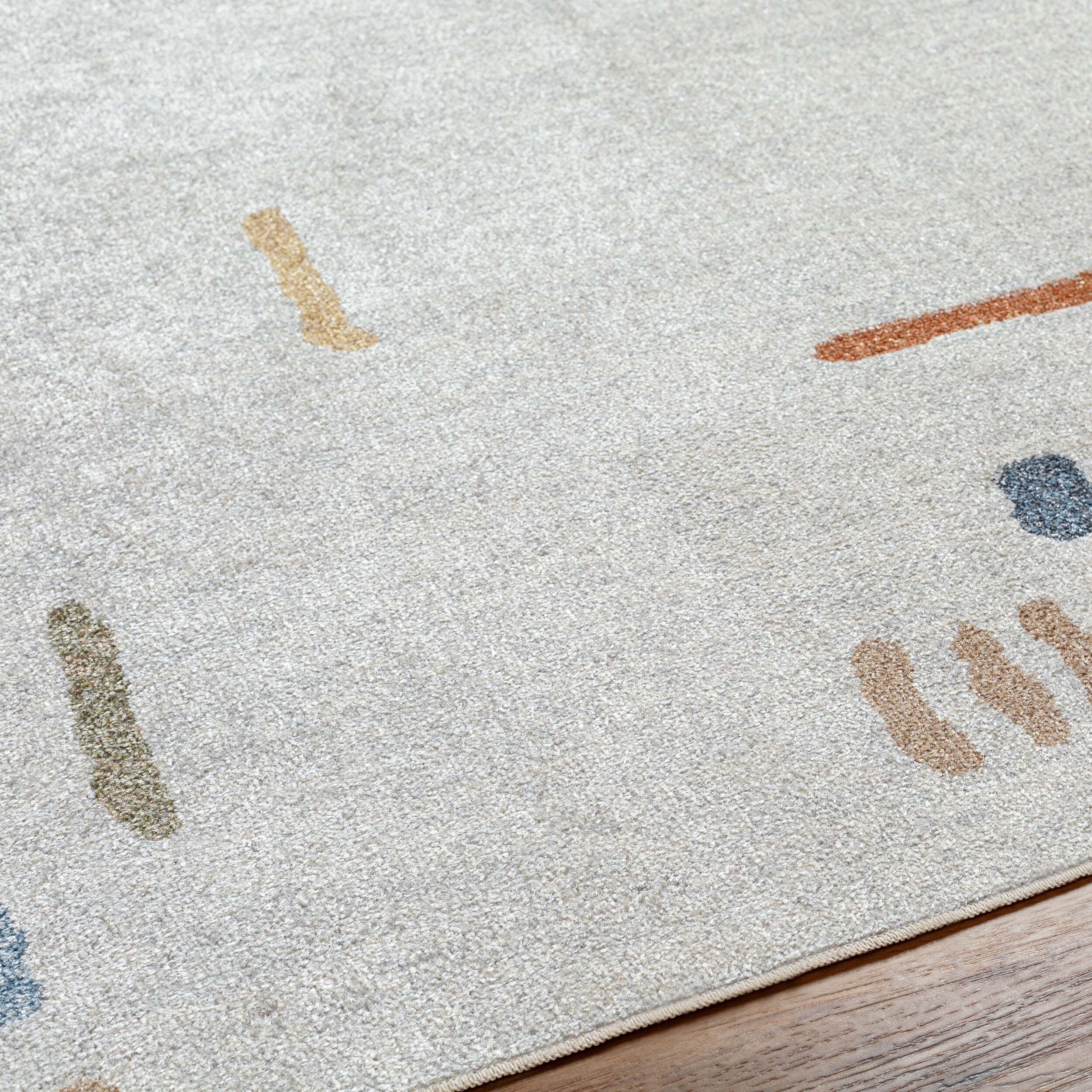 Surya Lillian LLL-2313 Oatmeal Machine Washable Area Rug by LIVABLISS