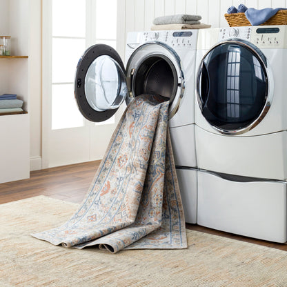Surya Lillian LLL-2318 Oatmeal Machine Washable Area Rug by LIVABLISS