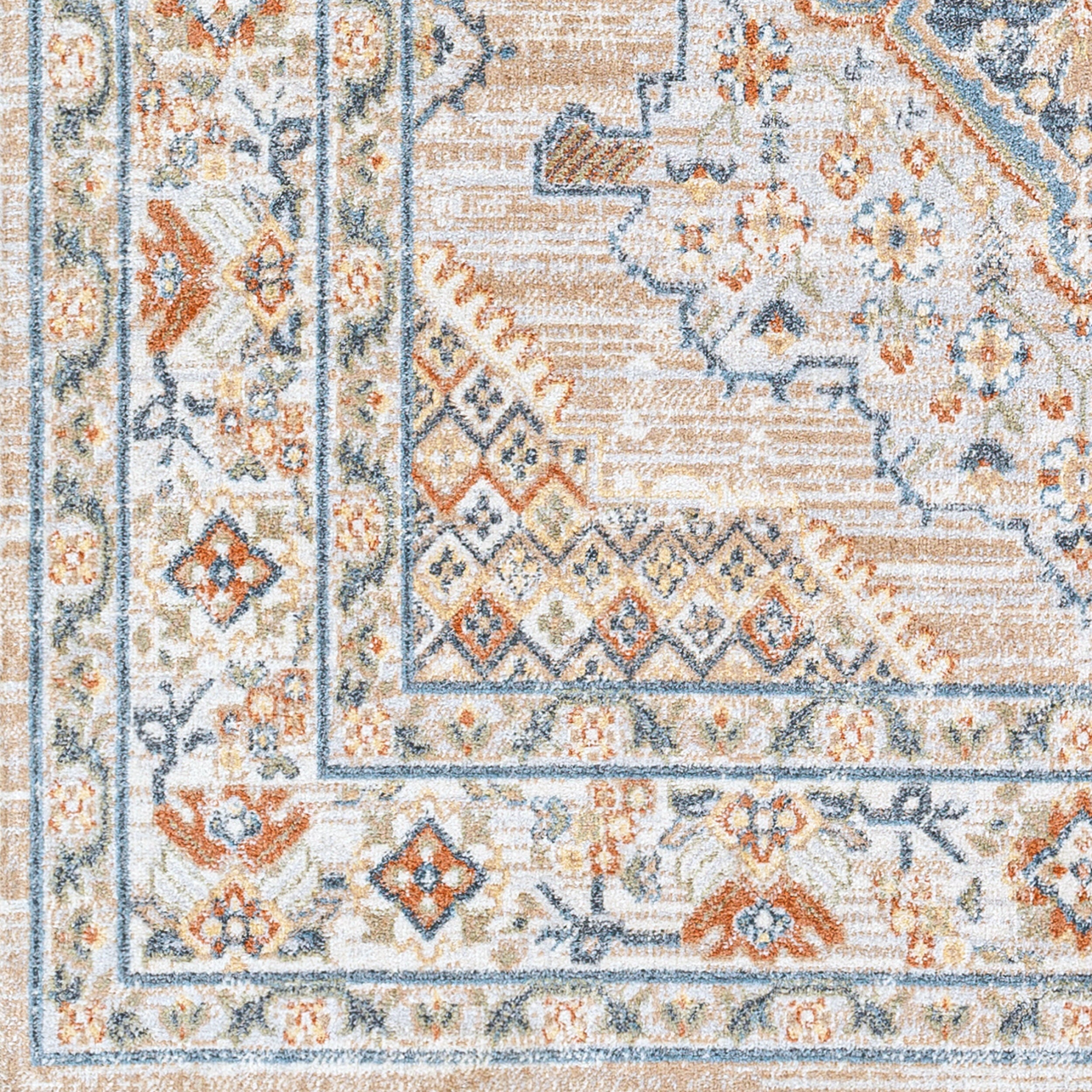 Surya Lillian LLL-2318 Oatmeal Machine Washable Area Rug by LIVABLISS