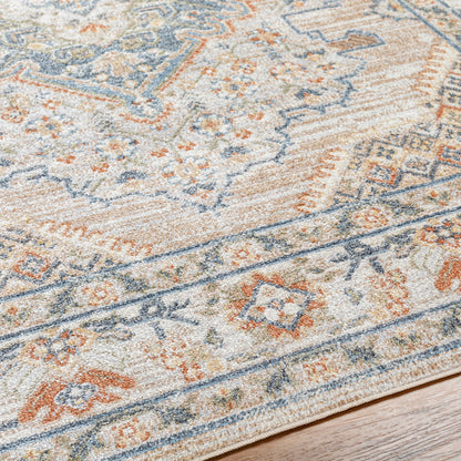 Surya Lillian LLL-2318 Oatmeal Machine Washable Area Rug by LIVABLISS