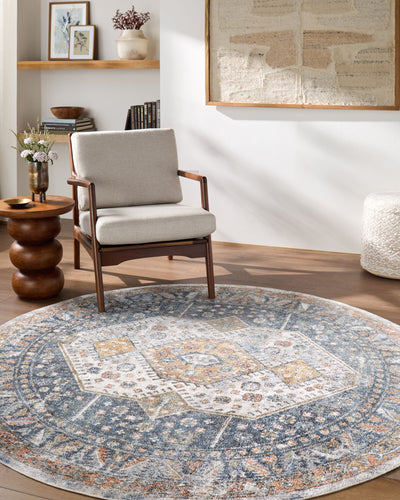 Surya Lillian LLL-2319 Oatmeal Machine Washable Area Rug by LIVABLISS