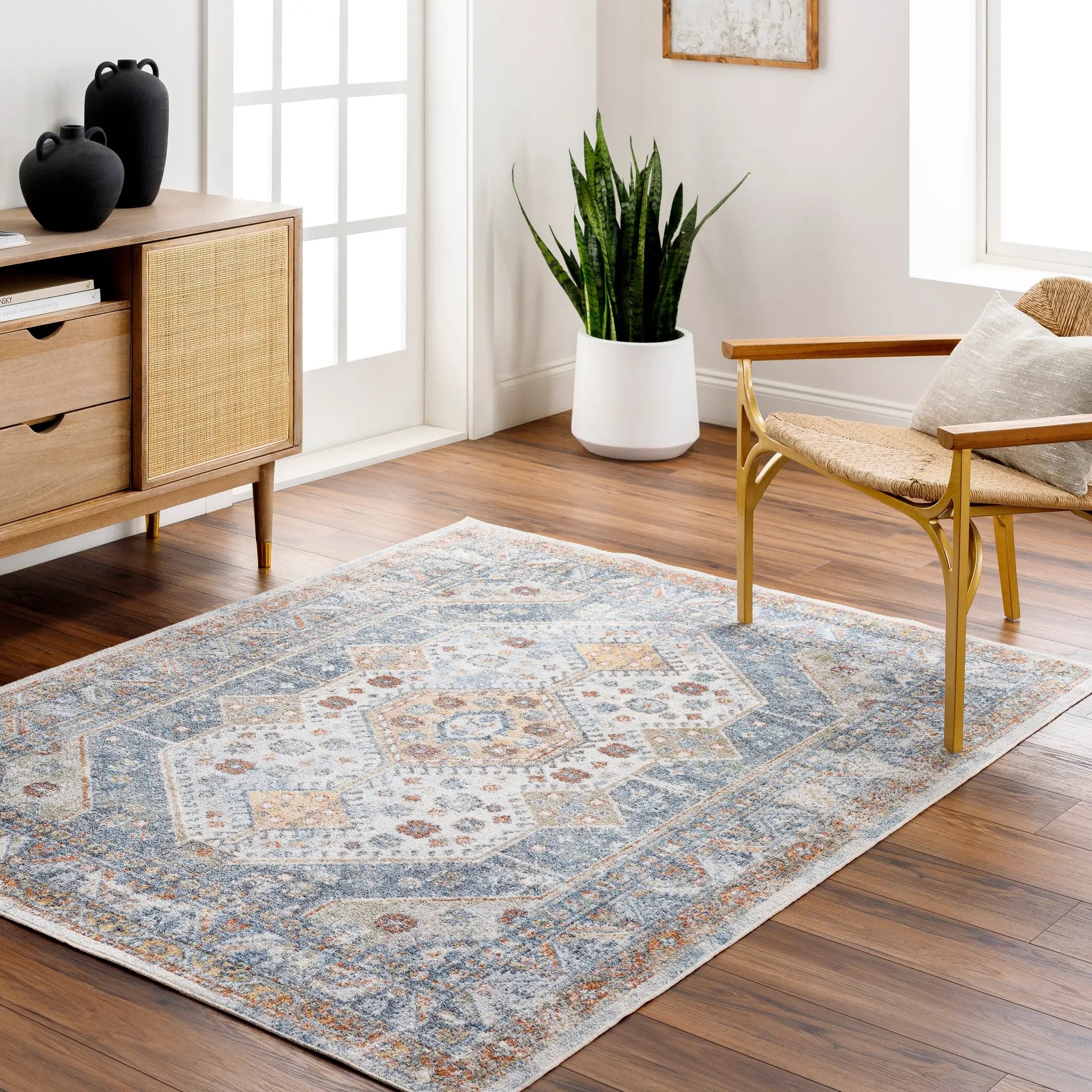 Lillian LLL-2319 Oatmeal Area Rug by LIVABLISS