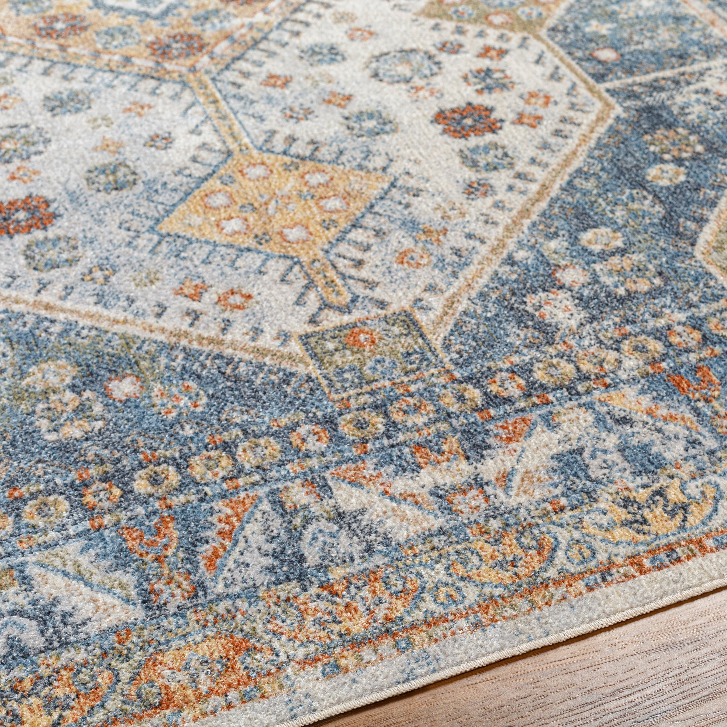 Surya Lillian LLL-2319 Oatmeal Machine Washable Area Rug by LIVABLISS