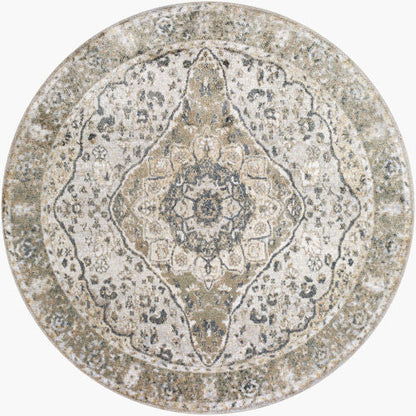 Surya Lillian LLL-2322 Gray Machine Washable Area Rug by LIVABLISS