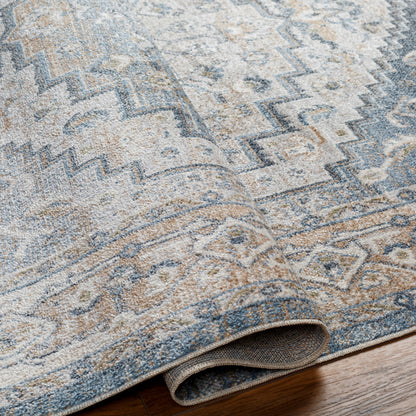 Surya Lillian LLL-2323 Oatmeal Machine Washable Area Rug by LIVABLISS