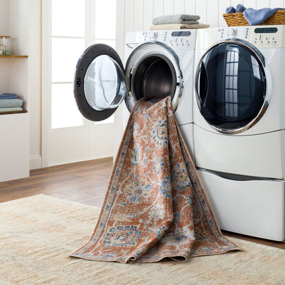 Surya Lillian LLL-2326 Black Machine Washable Area Rug by LIVABLISS