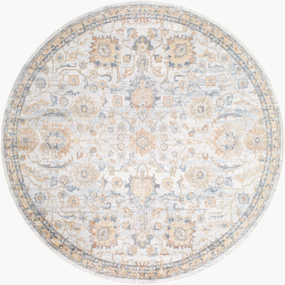 Surya Lillian LLL-2327 Gray Machine Washable Area Rug by LIVABLISS